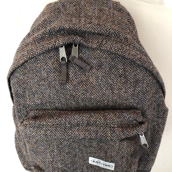 eastpak harris tweed backpack